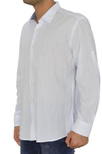 Ανδρικό πουκάμισο Λευκό Βαμβακολινό 89456
