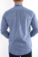 Ανδρικό μπλε πουκάμισο βαμβακερό Regular Fit 20140