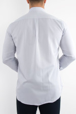 Ανδρικό γκρι μονόχρωμο πουκάμισο Regular Fit 8235