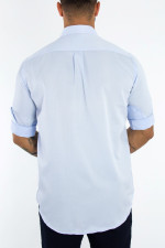 Ανδρικό γαλάζιο μονόχρωμο πουκάμισο Regular Fit 8235B