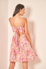 Lipsy Γυναικείο ροζ floral φόρεμα 1210626 Lipsy Γυναικείο ροζ floral φόρεμα 1210626